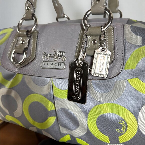 Coach Madison Sabrina Pop Op Art Signature Limited Edition Hobo Satchel - Picture 6 of 16